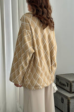 Toptan Vizon Polar Baklava Ekose Ceket