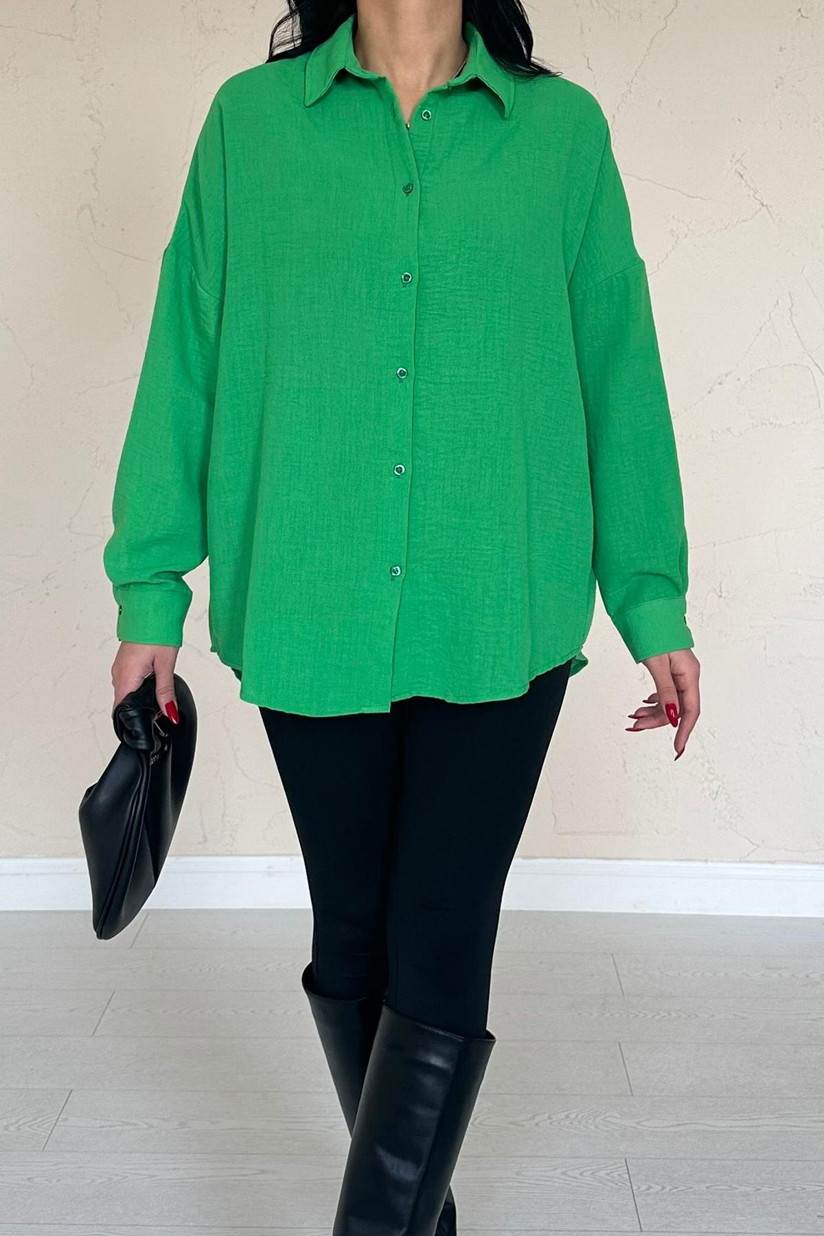 Toptan Yeşil Gömlek