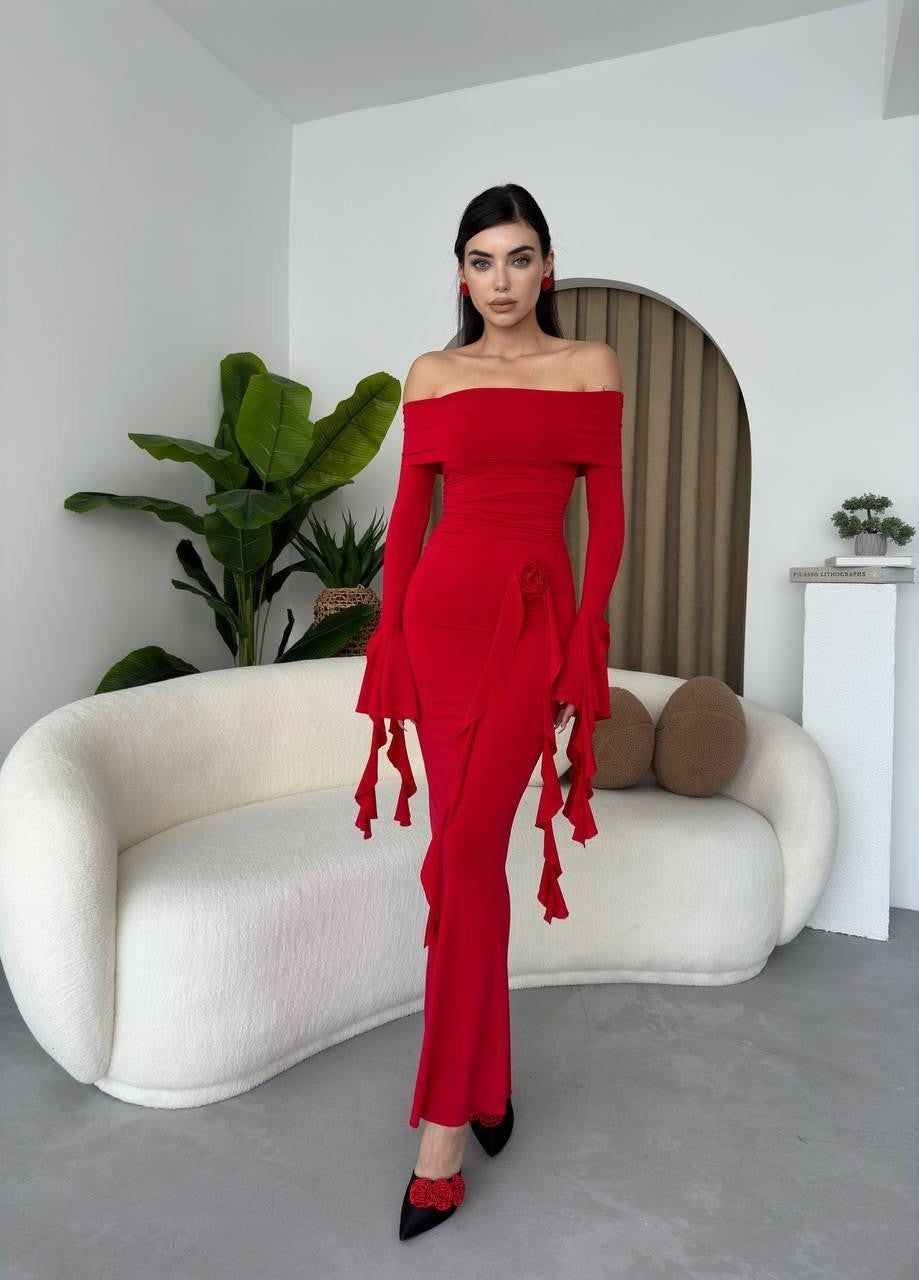 Valijevo – Kleid mit Rosendetail