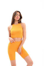 2500 ATHLETE SHORTS LEGGINGS-ORANGE