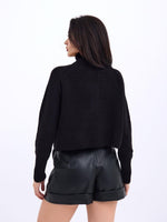 3309 PULLOVER MIT REISSVERSCHLUSS-SCHWARZ