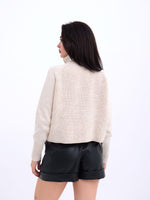 3309 Pullover mit Reißverschluss – Stein