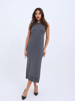 4207 STRICKKLEID OHNE ÄRMEL-ANTHRAZIT