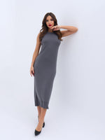 4207 STRICKKLEID OHNE ÄRMEL-ANTHRAZIT