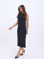 4207 STRICKKLEID OHNE ÄRMEL - SCHWARZ
