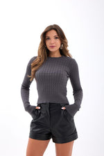 4211 STRICKPULLOVER-ANTHRAZIT