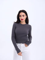 4211 STRICKPULLOVER-ANTHRAZIT