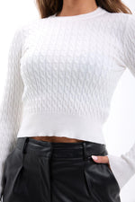 4211 STRICKWAREN HAARSTRICKPULLOVER-ECRU