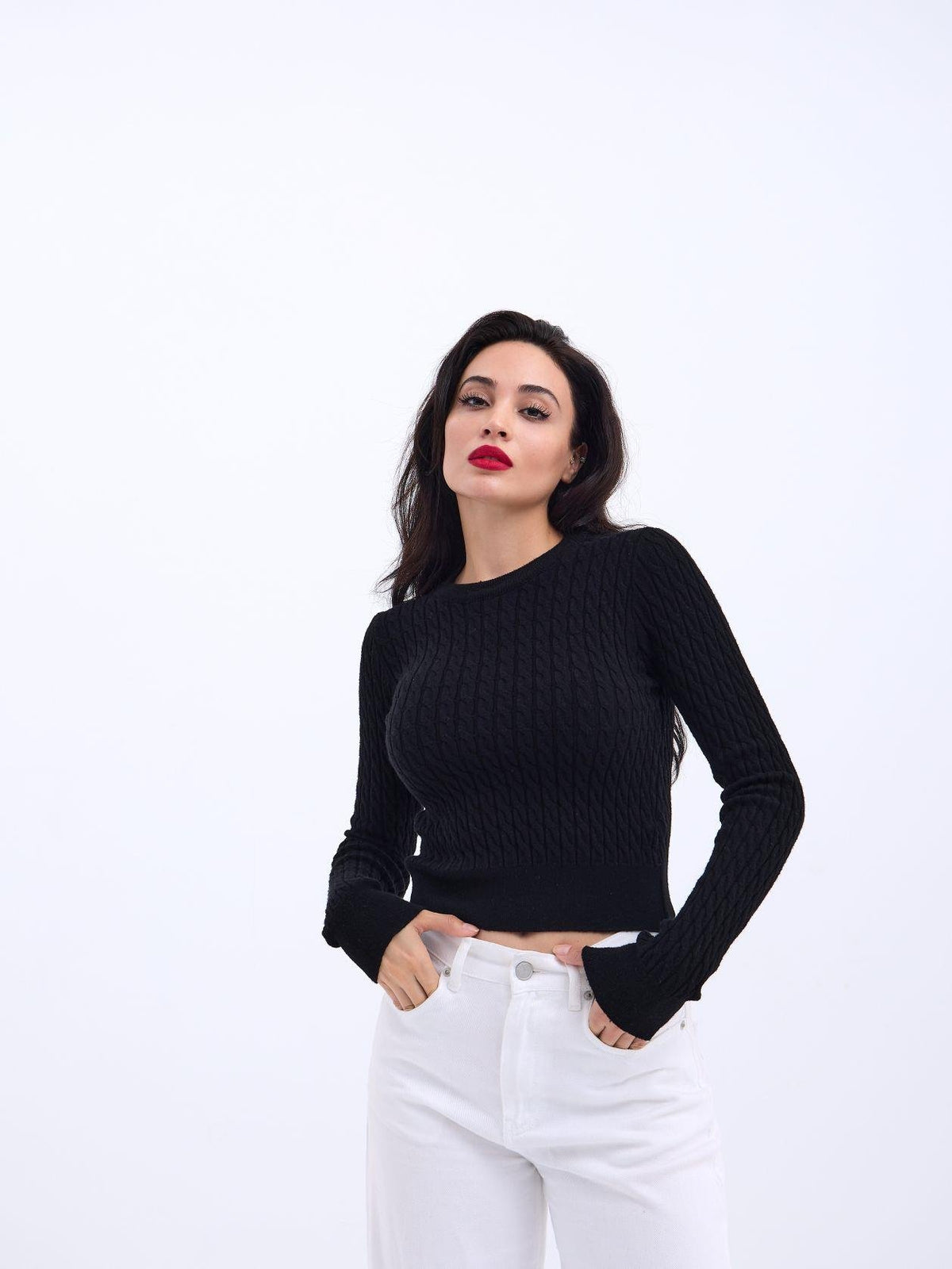 4211 STRICKPULLOVER-SCHWARZ