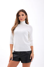 4212 STRICKWAREN SCHLECHTE ÄRMEL FISCHEREIPULLOVER-ECRU