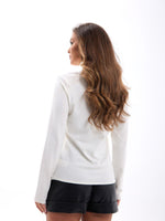 4214 STRICKWAREN EINFACHER TURTLER SALASH-ECRU