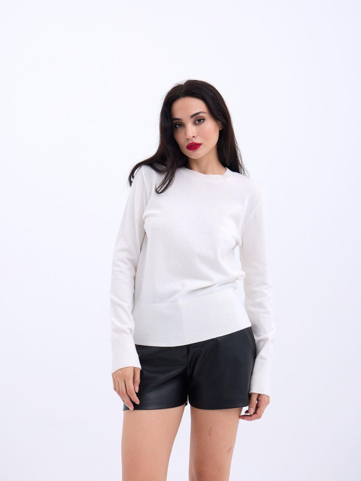 4217 STRICKWAREN BASIC-PULLOVER-ECRU