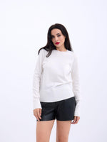 4217 STRICKWAREN BASIC-PULLOVER-ECRU