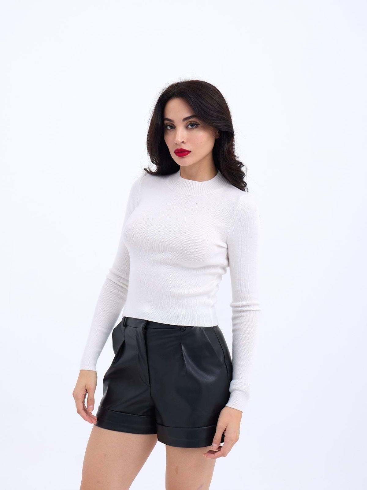 42201 STRICKWAREN BASIC-PULLOVER-ECRU