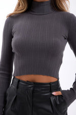 42231 STRICKWAREN FISCHEREIPULLOVER-ANTHRAZIT
