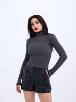 42251 STRICKWAREN FISHBEARER CORD-PULLOVER-ANTHRAZIT-SCHWARZ