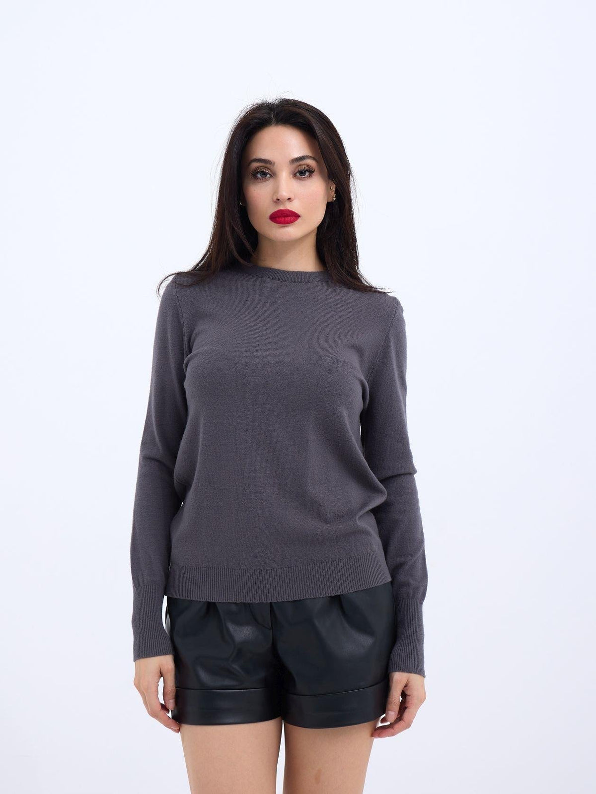 42281 STRICKWAREN SALASH PULLOVER-ANTHRAZIT