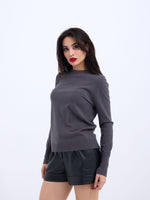 42281 STRICKWAREN SALASH PULLOVER-ANTHRAZIT
