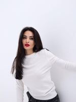 42281 STRICKWAREN SALASH PULLOVER-ECRU