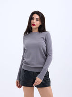 42281 STRICKWAREN SALASH PULLOVER-GRAU
