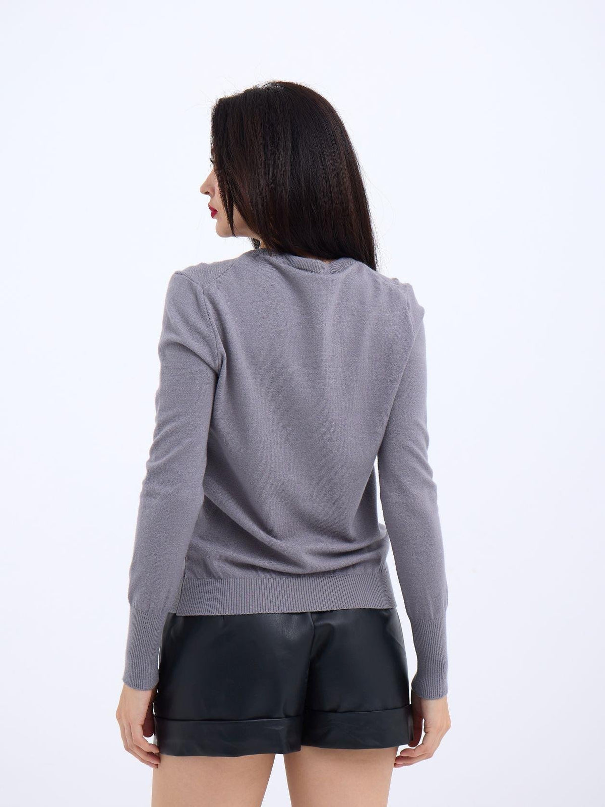 42281 STRICKWAREN SALASH PULLOVER-GRAU