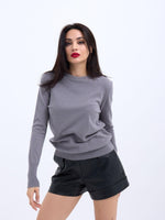42281 STRICKWAREN SALASH PULLOVER-GRAU