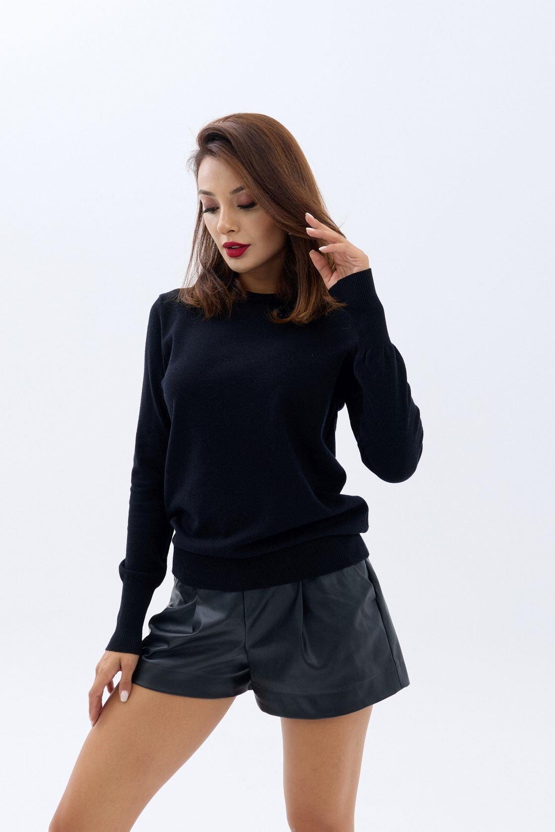 42281 STRICKWAREN SALASH PULLOVER-SCHWARZ