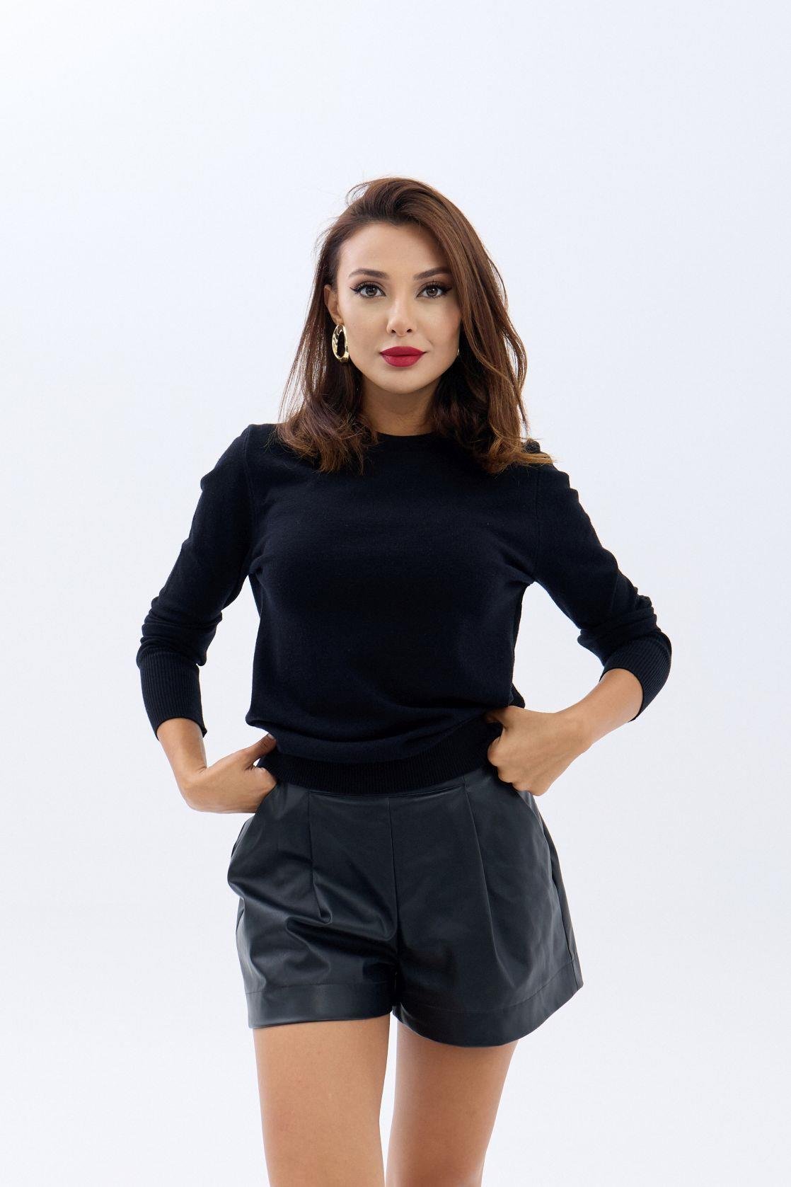 42281 STRICKWAREN SALASH PULLOVER-SCHWARZ