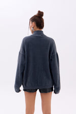 42321 STRICKWAREN HALBTURTLENKER SALASI PULLOVER-ANTHRAZIT