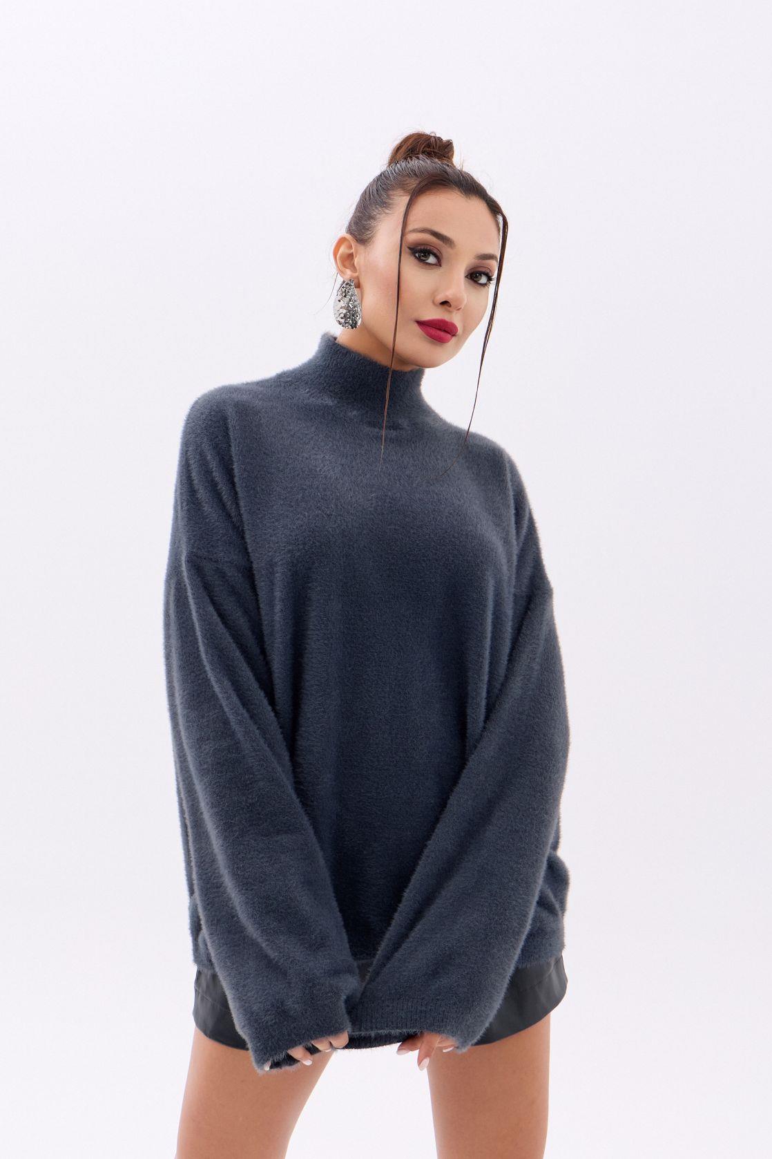 42321 STRICKWAREN HALBTURTLENKER SALASI PULLOVER-ANTHRAZIT