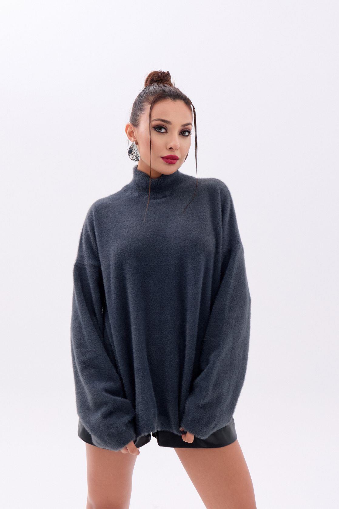 42321 STRICKWAREN HALBTURTLENKER SALASI PULLOVER-ANTHRAZIT