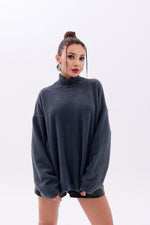 42321 STRICKWAREN HALBTURTLENKER SALASI PULLOVER-ANTHRAZIT