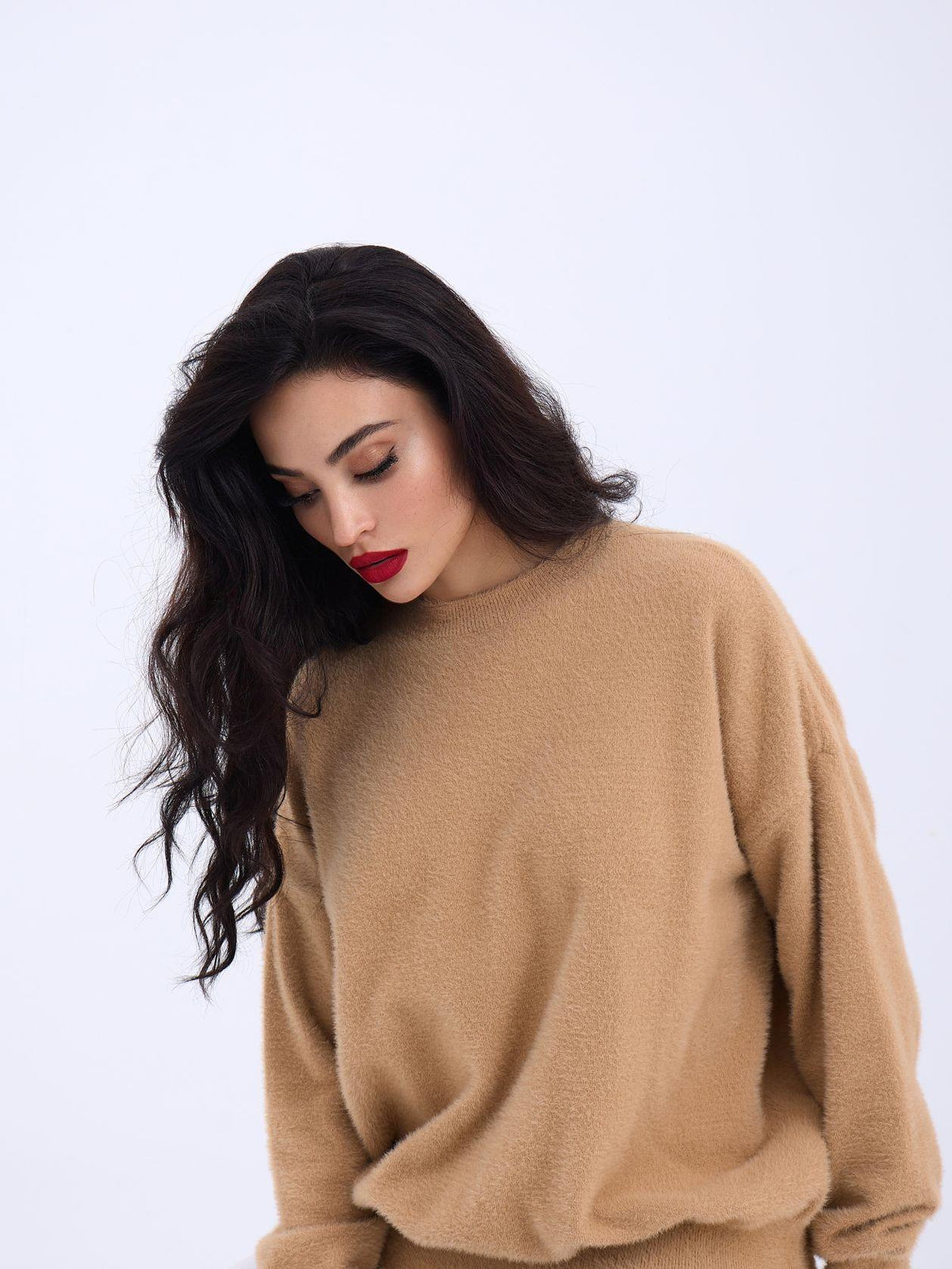 42331 STRICKWAREN-RUNDKNOPF-SLAGGED-PULLOVER-NERZ