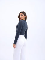 42341 STRICKPULLOVER-ANTHRAZIT