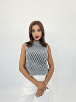 43021 STRICKNETZPULLOVER-GRAU