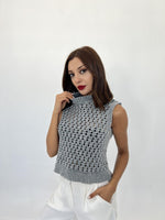 43021 STRICKNETZPULLOVER-GRAU