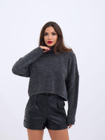 43211 STRICKWAREN FISCHEREIPULLOVER-ANTHRAZIT