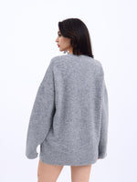 43281 STRICKWAREN V-AUSSCHNITT SALASH-GRAU
