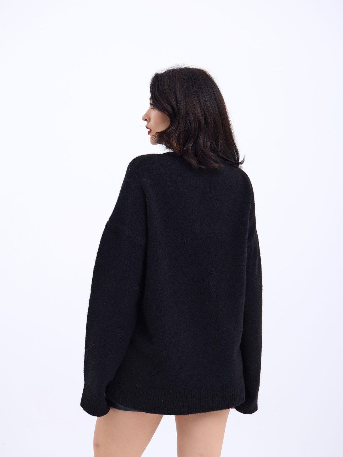43281 STRICKWAREN V-AUSSCHNITT SALASH-SCHWARZ
