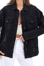 4929 Jeansjacke – Schwarz