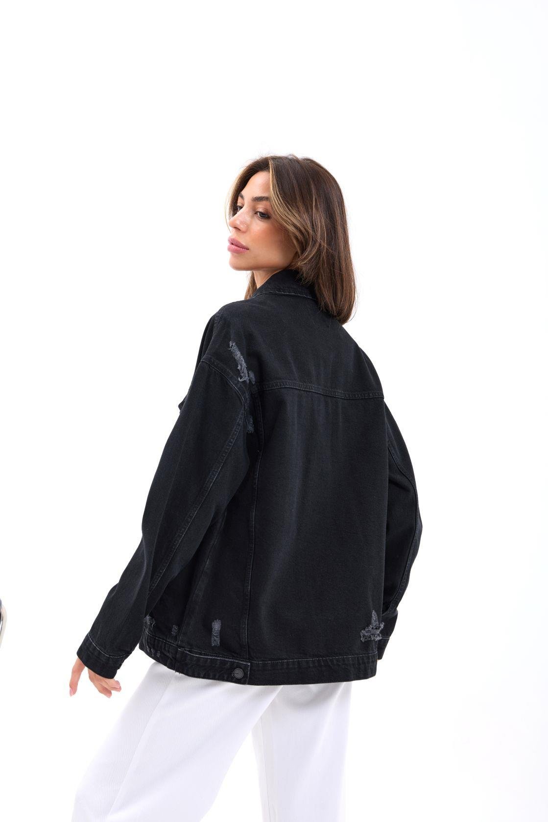 4929 Jeansjacke – Schwarz