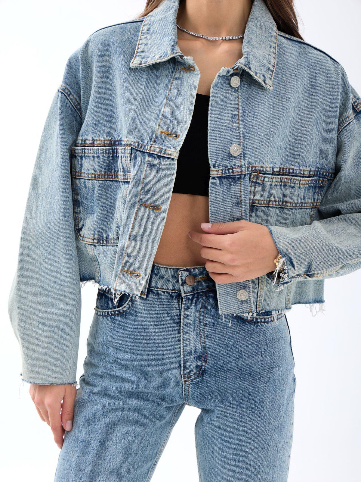 5584 Jeansjacke – Blau