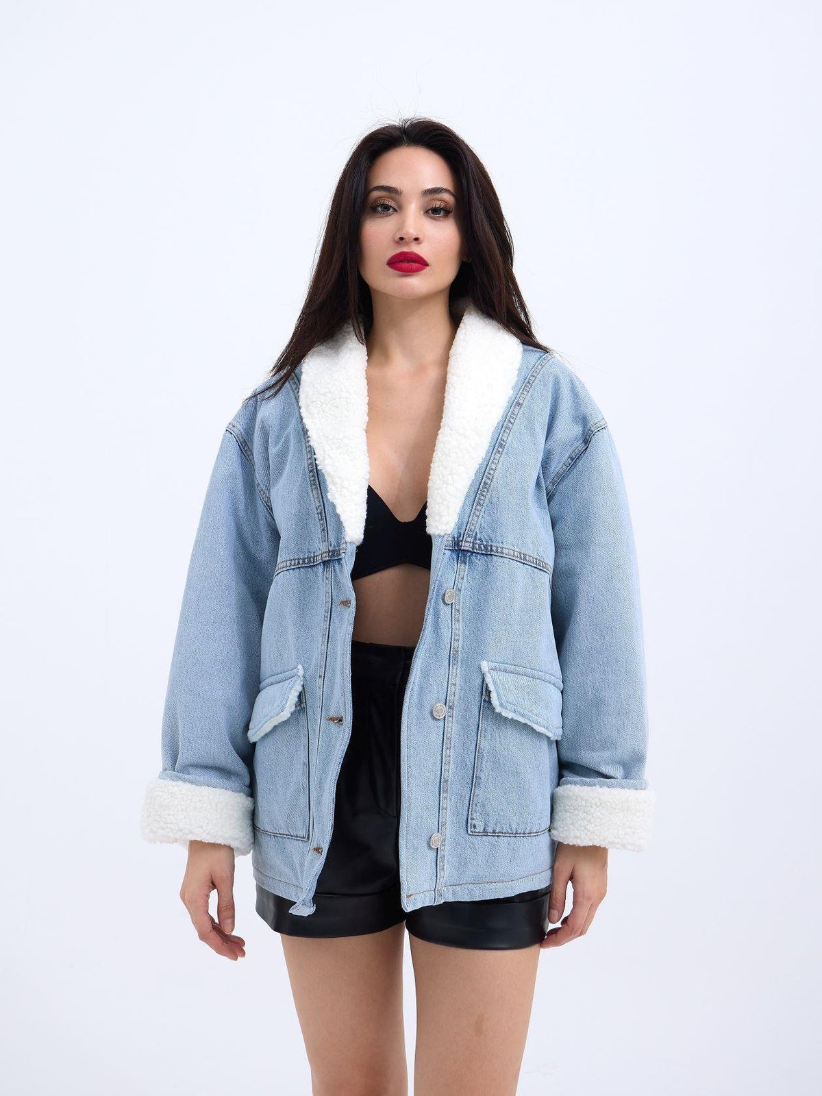 5674 Jeansjacke – Blau