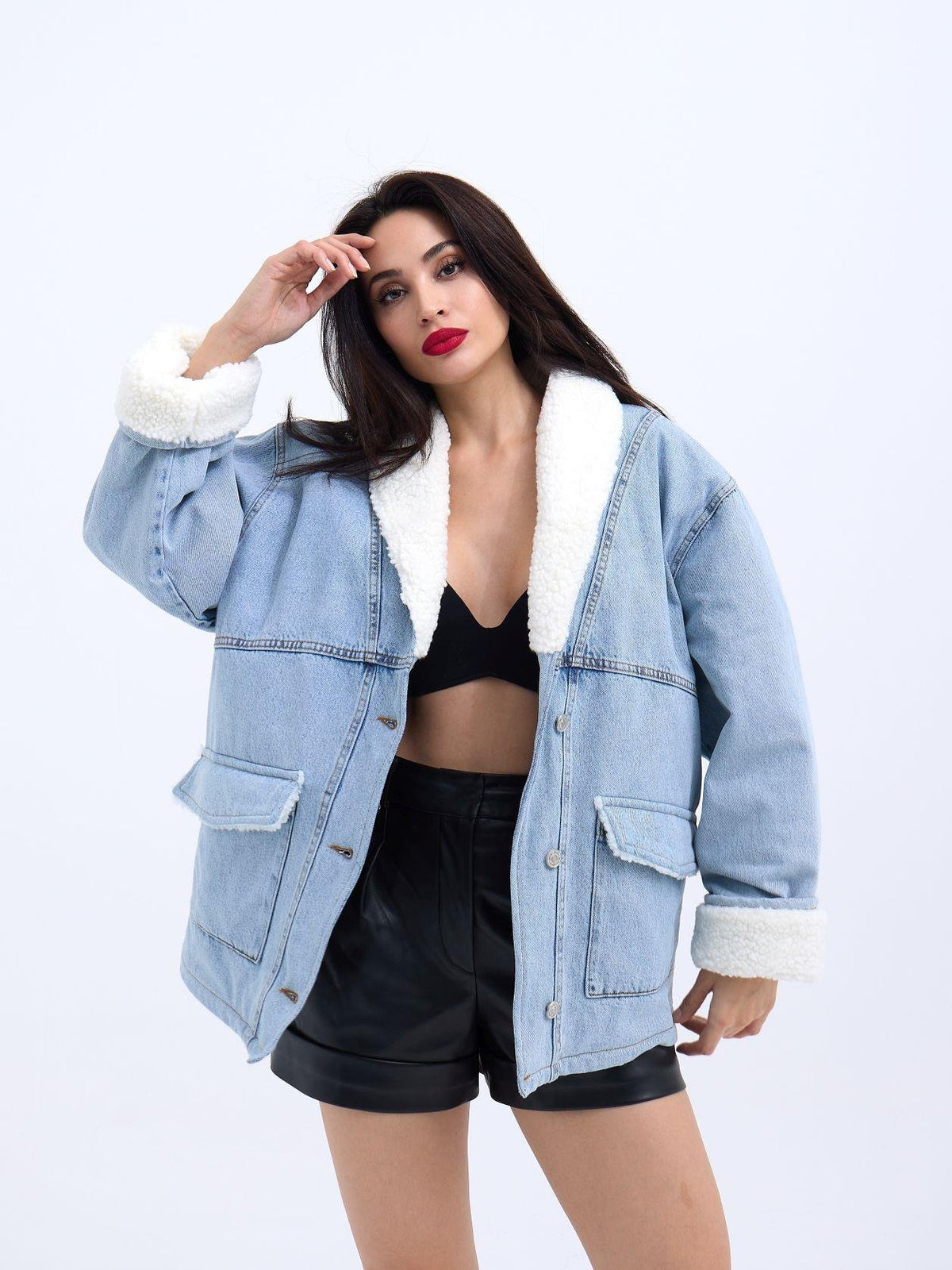 5674 Jeansjacke – Blau