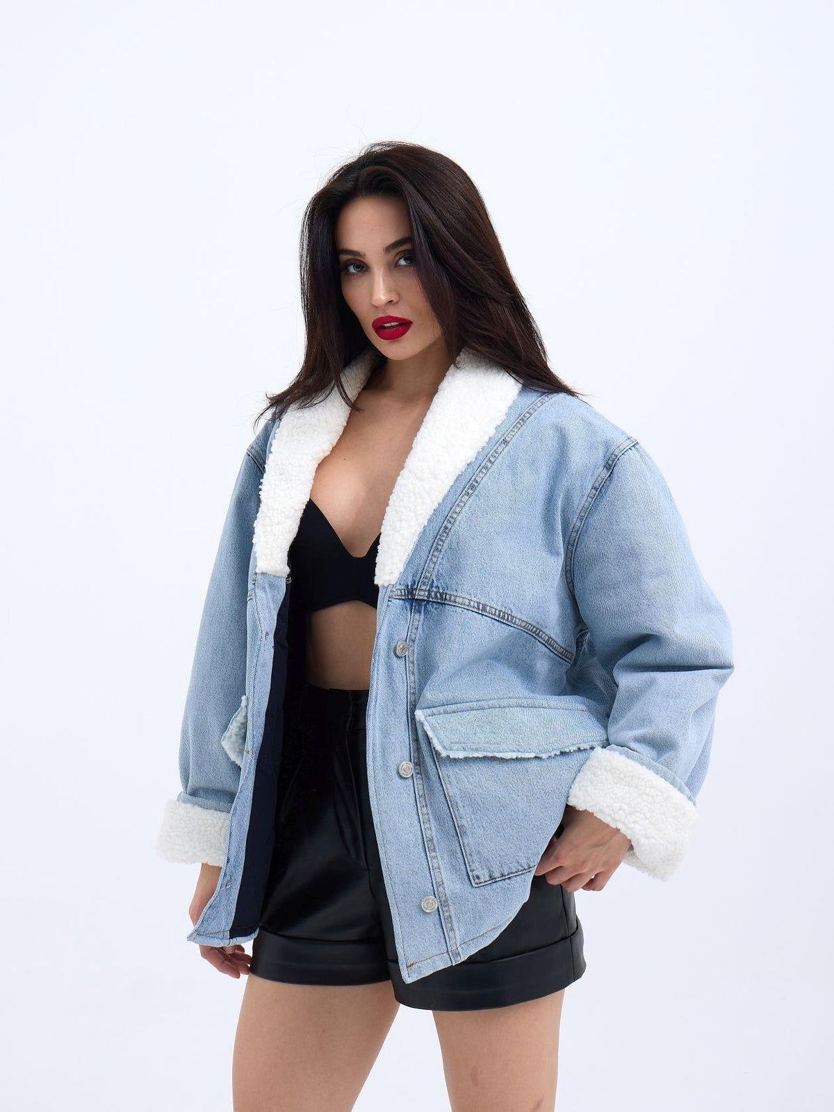 5674 Jeansjacke – Blau