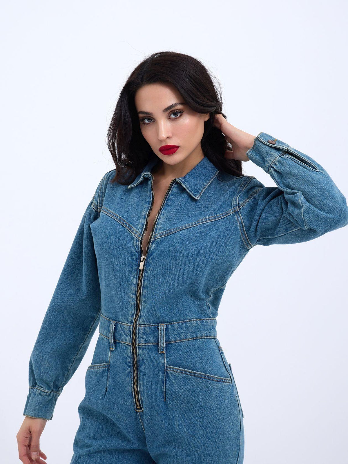 5752 Jeans-Overalls – Blau