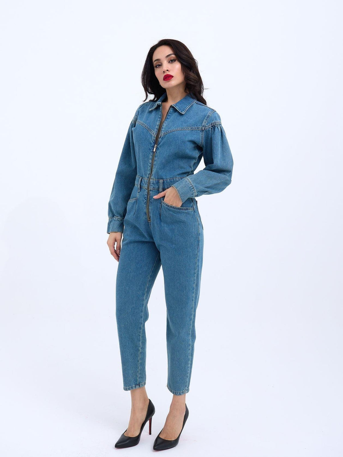 5752 Jeans-Overalls – Blau
