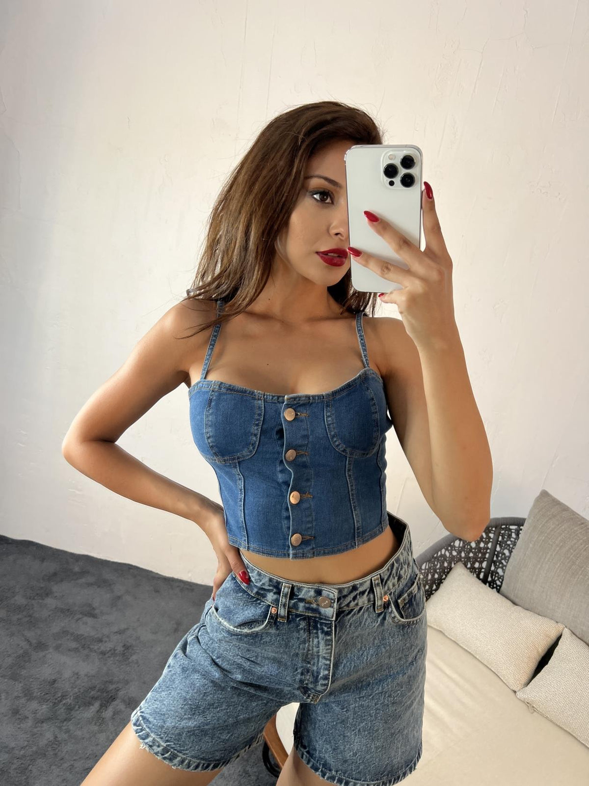 6090 BÜSTİYER-MAVİ
