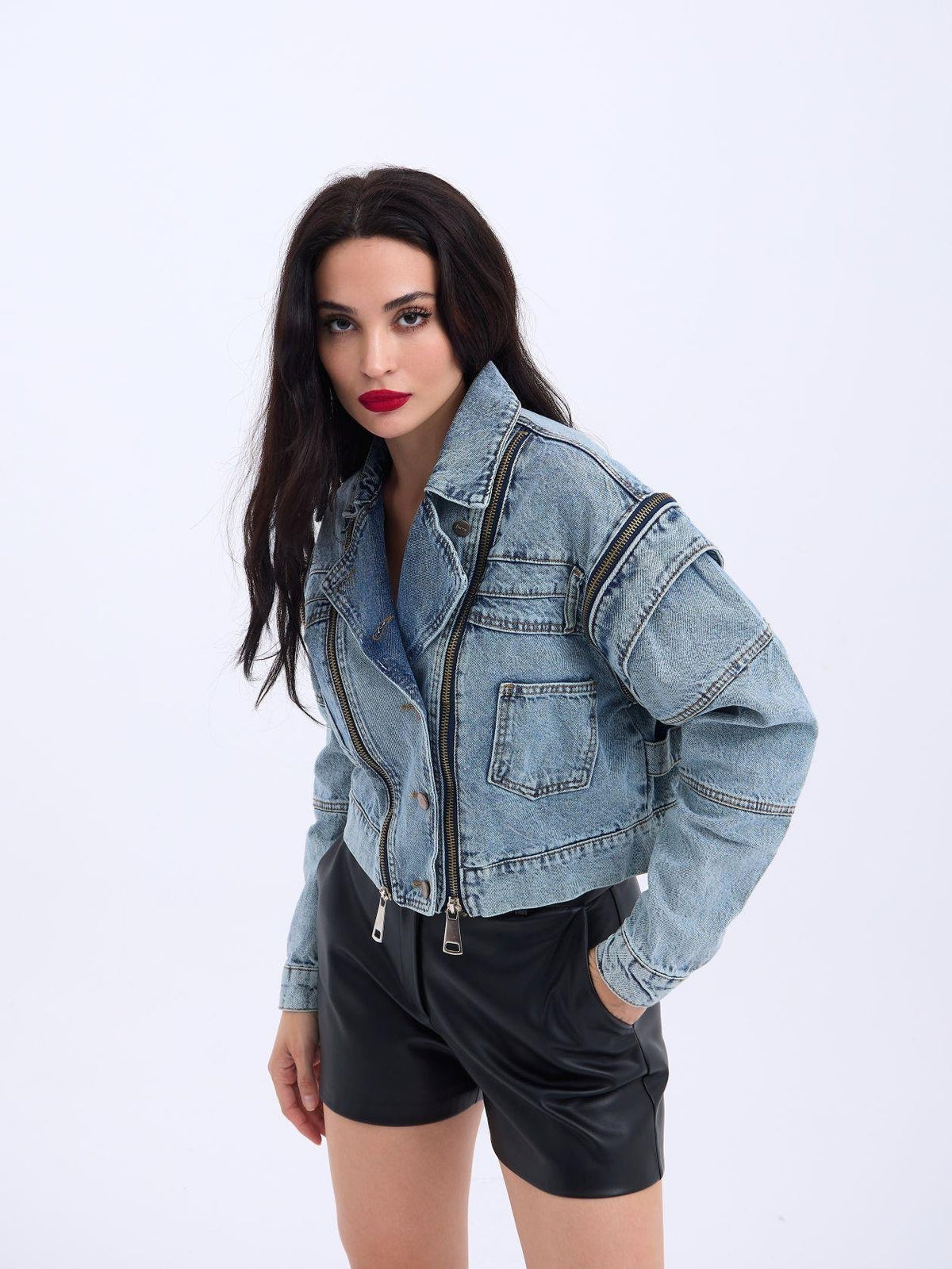 6160 Jeansjacke – Blau