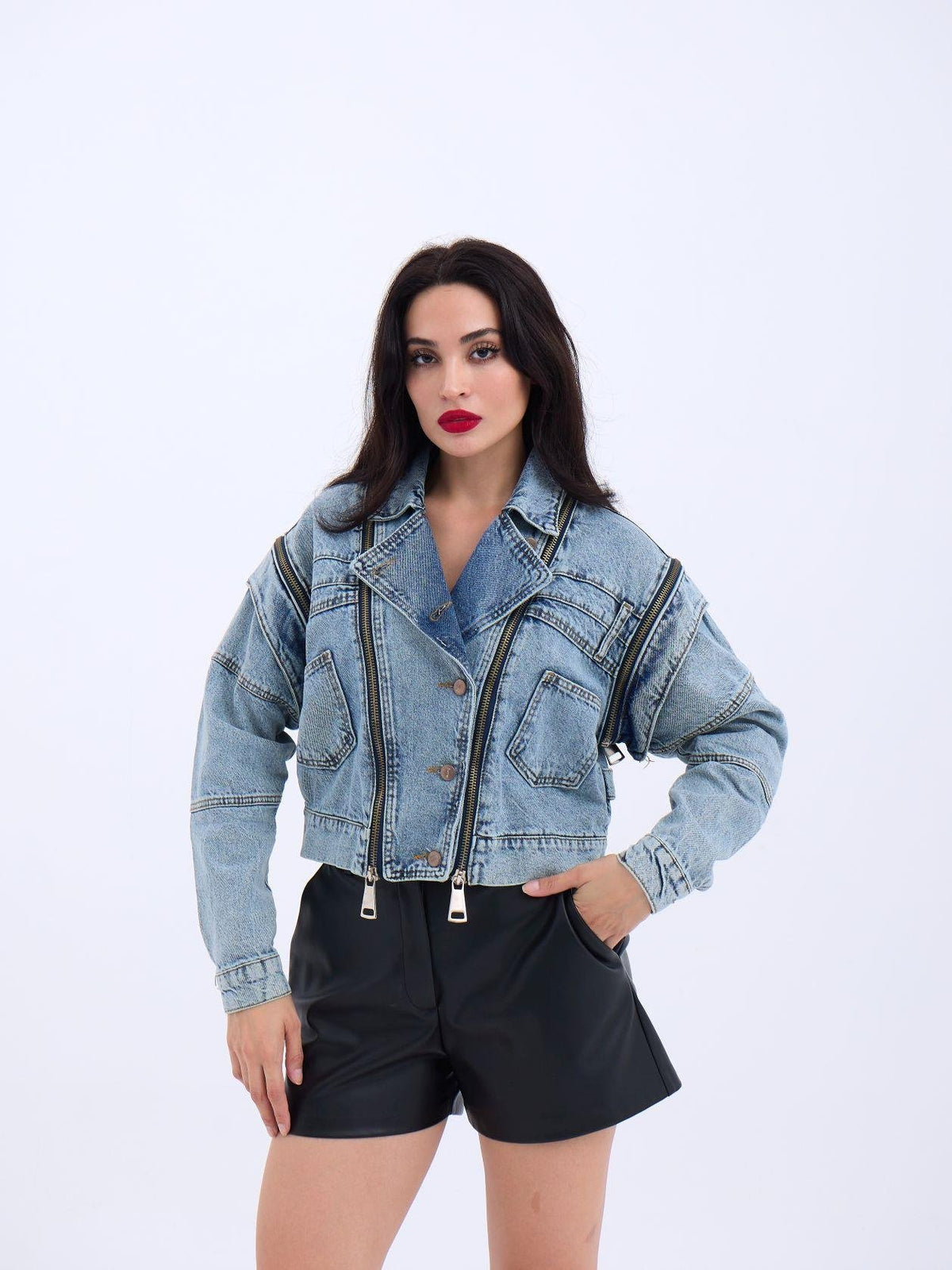 6160 Jeansjacke – Blau